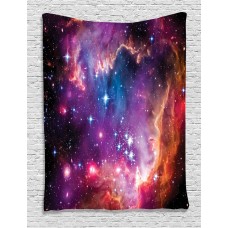 Cloud Stars Colorful Galaxy Tapestry Wall Hanging for Living Room Bedroom Dorm   